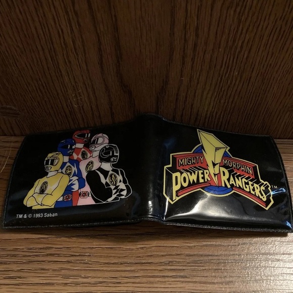 Mighty Morphin Power Rangers Vintage 1993 Vinyl Wallet Rare Saban Entertainment - Picture 9 of 9